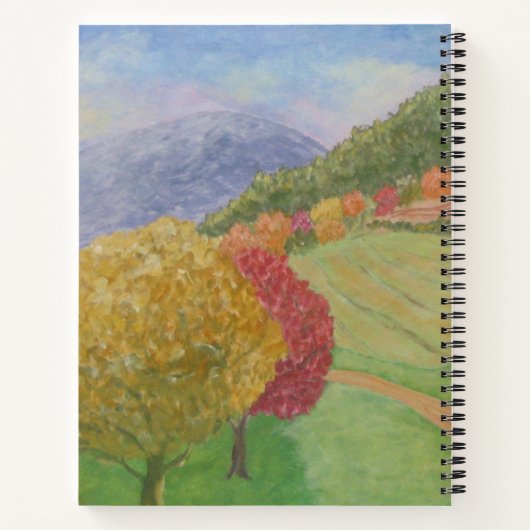 Fantasy Countryside Doodle Notizblock (Rückseite)