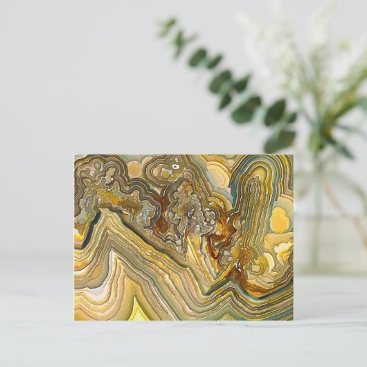 Fantasy Crazy Lace Agate Opus 01 Postkarte (Stehend Vorderseite)
