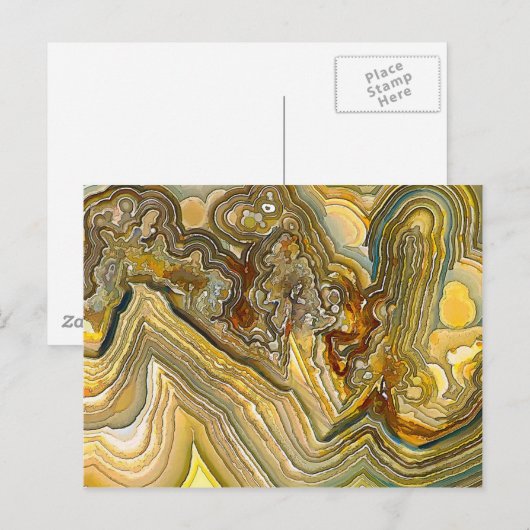 Fantasy Crazy Lace Agate Opus 01 Postkarte (Vorne/Hinten)