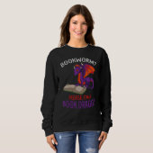 Fantasy Creature Book Reading Bookworok Drago Sweatshirt (Vorne ganz)