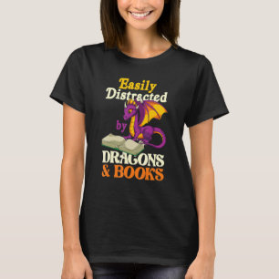 Fantasy Creature Librarian Book Reading Book Drag T-Shirt