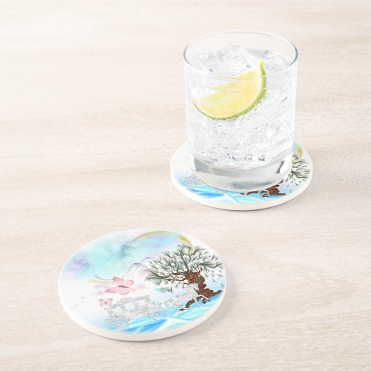 Fantasy Crystal Horriage Getränkeuntersetzer (Seite)