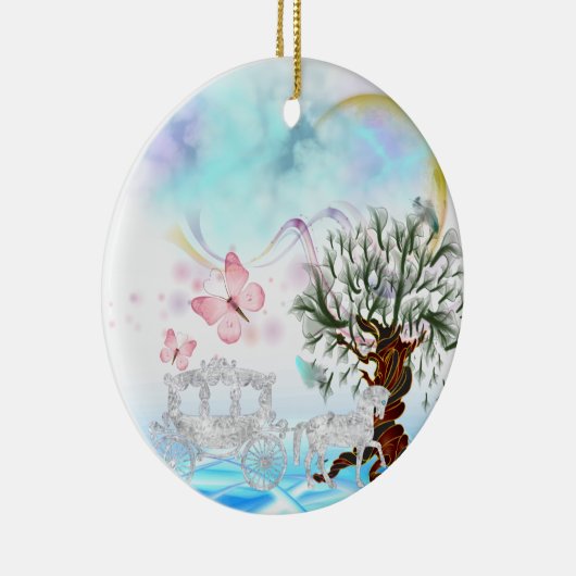 Fantasy Crystal Horriage Keramik Ornament (Rechts)