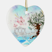 Fantasy Crystal Horriage Keramik Ornament (Rechts)