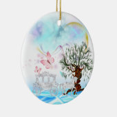 Fantasy Crystal Horriage Keramikornament (Rechts)