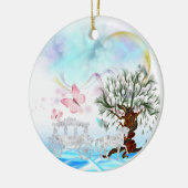 Fantasy Crystal Horriage Keramikornament (Links)