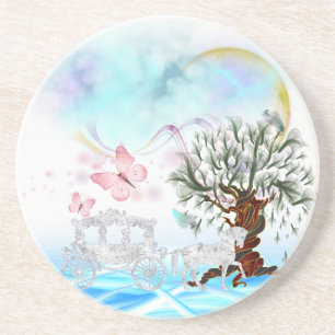 Fantasy Crystal Horriage Sandstein Untersetzer