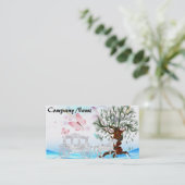 Fantasy Crystal Horriage Visitenkarte (Stehend Vorderseite)