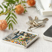 Fantasy Cute Abstract Sushi Dress Schlüsselanhänger (Seite)