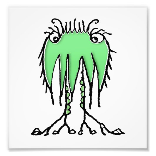 Fantasy cute alien drawing fotodruck (Vorne)