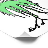 Fantasy cute alien drawing fotodruck (Ecke)