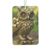 Fantasy Cute Brass Owl Skates Autolufterfrischer (Rückseite)