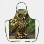 Fantasy Cute Brass Owl Skates Schürze (Vorderseite)