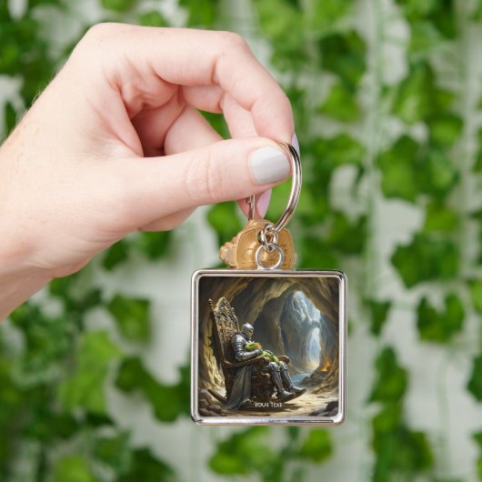 Fantasy Cute  Cave Dragon Knight Schlüsselanhänger (Hand)