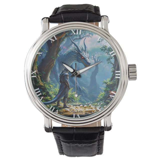 Fantasy Cute Eggs Dragon Knight Armbanduhr (Vorderseite)