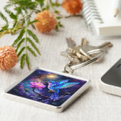 Fantasy Cute Flower Small Bird Schlüsselanhänger (Seite)