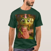 Fantasy Cute Frog Girl Party T-Shirt (Vorderseite)
