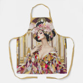 Fantasy Cute Lady Art Deco Schürze (Vorderseite)