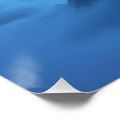 Fantasy Cute Mist Shrouded Dragon Poster (Ecke)