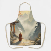 Fantasy Cute Monk Mountain Shrine Schürze (Vorderseite)