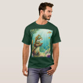 Fantasy Cute Otter Steampunk Suit T-Shirt (Vorne ganz)