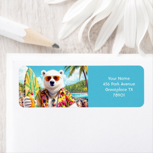 Fantasy Cute Polar Bear Beach  (Insitu)