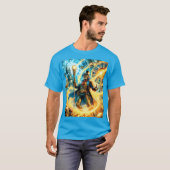 Fantasy Cute Steampunk Time Wizard T-Shirt (Vorne ganz)