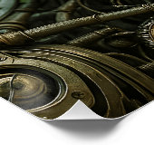 Fantasy Cute Surrealism Butterfly Face Poster (Ecke)