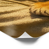 Fantasy Cute Tiger Old Man Poster (Ecke)