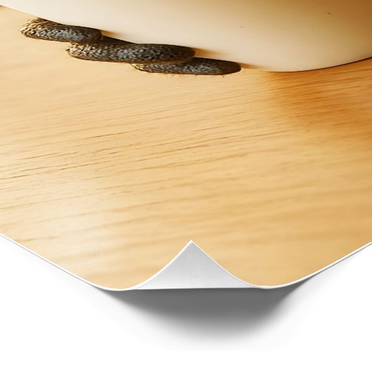 Fantasy Cute Very Tired Bee Poster (Ecke)