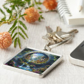 Fantasy Cute Village Tiny City . Perfect As A Bir Schlüsselanhänger (Seite)