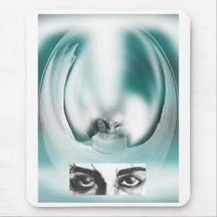 Fantasy Dame and eyes art Mousepad