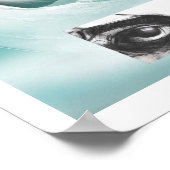 Fantasy Dame and eyes art Poster (Ecke)