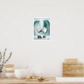 Fantasy Dame and eyes art Poster (Küche)