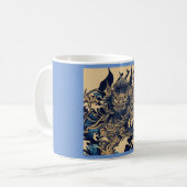 Fantasy-Dämonen - Holzschnitt 2 Kaffeetasse (Vorderseite Links)