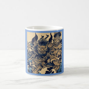 Fantasy-Dämonen - Holzschnitt 2 Kaffeetasse