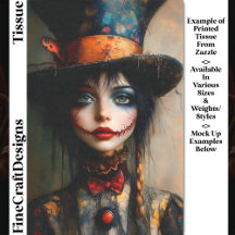 Fantasy Dark Gothic Alice Porträt DW5B Decoupage