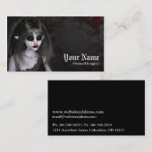 Fantasy Dark Gothic Dead Fairy Business Card Visitenkarte (Vorne/Hinten)