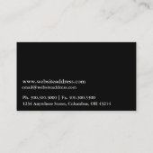 Fantasy Dark Gothic Dead Fairy Business Card Visitenkarte (Rückseite)