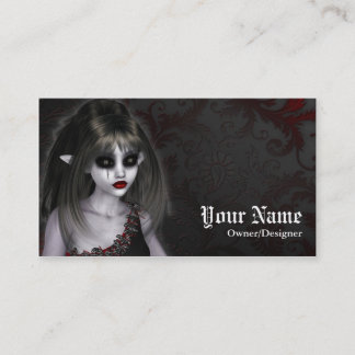 Fantasy Dark Gothic Dead Fairy Business Card Visitenkarte