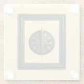 Fantasy Dart Board With Futuristic Dart Glasuntersetzer (Rückseite)