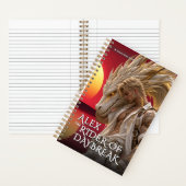 Fantasy-Dawn-Drache Mythisches Abenteuer Notizblock (Innen)
