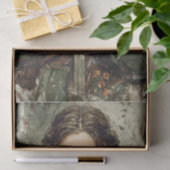 Fantasy Decoupage der mittelalterlichen Kriegerin Seidenpapier (Geschenk)