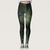 Fantasy-Design auf schwarzem Hintergrund mit coole Leggings (Vorderseite)