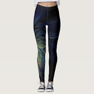 Fantasy-Design auf schwarzem Hintergrund mit coole Leggings