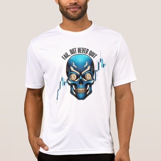 Fantasy Design | Crypto Btc | Motivation | Blau T-Shirt (Vorderseite)