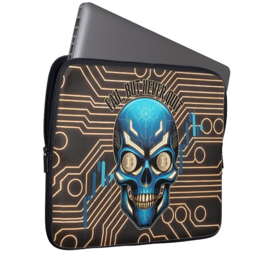 Fantasy Design | Crypto Btc | Motivation | Blue Laptopschutzhülle (Vorne Rechts)