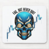 Fantasy Design | Crypto Btc | Motivation | Blue Mousepad (Vorne)