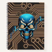 Fantasy Design | Crypto Btc | Motivation | Blue Notizblock (Vorderseite)