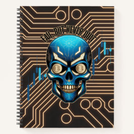 Fantasy Design | Crypto Btc | Motivation | Blue Notizblock